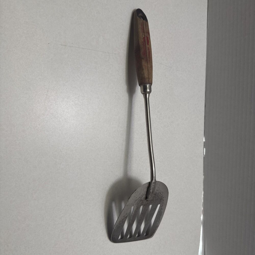 Vintage Ekco 13” Spatula With Wood Handle Made In USA